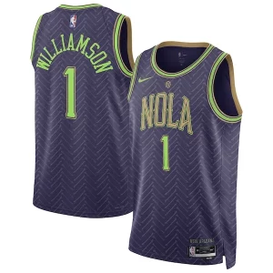 Gorgeous Zion Williamson New Orleans Pelicans Nike Unisex 2024/25 Swingman Player Jersey City Edition Purple