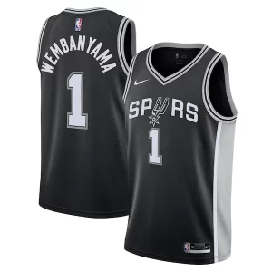 Incantevole Cool Fascinante Victor Wembanyama San Antonio Spurs Nike Youth Swingman Jersey Icon Edition Black