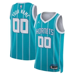 Incantevole Cool Stupendo Charlotte Hornets Jordan Brand Unisex Swingman Custom Jersey Teal Icon Edition