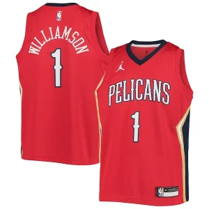 Incantevole Delizioso Zion Williamson New Orleans Pelicans Jordan Brand Youth 2020/21 Swingman Player Jersey Statement Edition Red