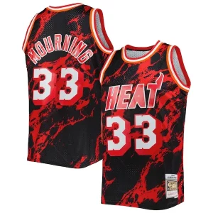 Incantevole Fantastico Alonzo Mourning Miami Heat 1996/97 Hardwood Classics Marble Swingman Jersey Black