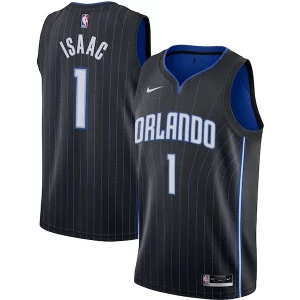 Incantevole Jonathan Isaac Orlando Magic Nike Swingman Jersey Black Icon Edition