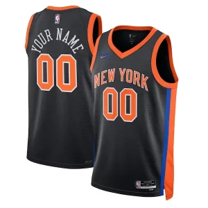 Incantevole New York Knicks Nike Unisex 2022/23 Swingman Custom Jersey City Edition Black