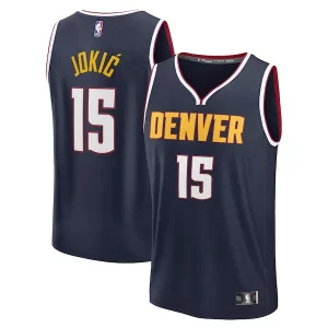 Incantevole Nikola Jokic Denver Nuggets Fast Break Replica Player Jersey Icon Edition Navy