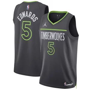 Incantevole Resistente Anthony Edwards Minnesota Timberwolves Jordan Brand Unisex Swingman Jersey Statement Edition Charcoal