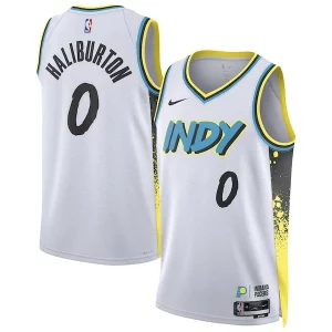 Incantevole Tyrese Haliburton Indiana Pacers Nike Unisex 2024/25 Swingman Player Jersey City Edition White