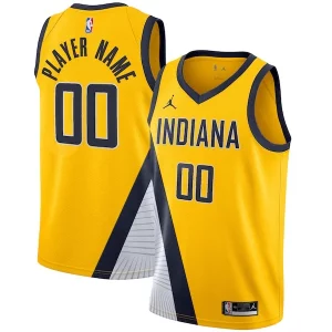 Lussuoso Accattivante Indiana Pacers Jordan Brand Swingman Custom Jersey Statement Edition Gold