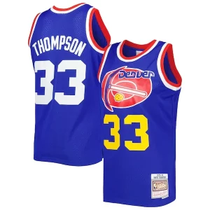 Lussuoso David Thompson Denver Nuggets Hardwood Classics 1975/76 Swingman Jersey Royal
