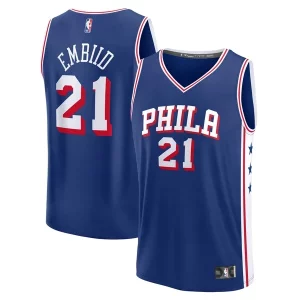 Lussuoso Eccezionale Prestigioso Joel Embiid Philadelphia 76ers Fast Break Replica Player Jersey Icon Edition Royal