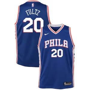 Lussuoso Eccezionale Prestigioso Markelle Fultz Philadelphia 76ers Nike Youth Swingman Jersey Blue Icon Edition