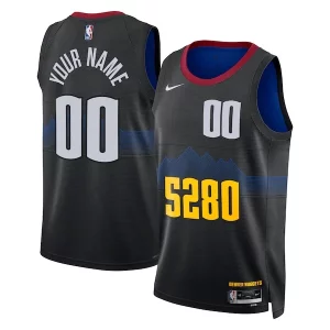Lussuoso Gorgeous Denver Nuggets Nike Unisex 2023/24 Custom Swingman Jersey Black City Edition
