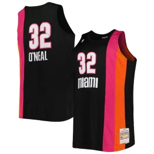 Lussuoso Gorgeous Meraviglioso Shaquille O'Neal Miami Heat Big & Tall Hardwood Classics 2005/06 Swingman Jersey Black
