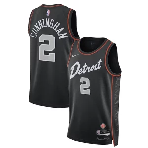 Lussuoso Gorgeous Versatile Cade Cunningham Detroit Pistons Nike Unisex 2023/24 Swingman Jersey Black City Edition
