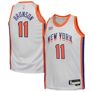 Lussuoso Jalen Brunson New York Knicks Nike Youth 2024/25 Swingman Player Jersey City Edition White