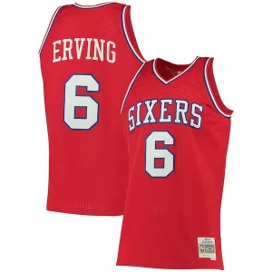 Lussuoso Julius Erving Philadelphia 76ers 1982/83 Big & Tall Hardwood Classics Swingman Jersey Red
