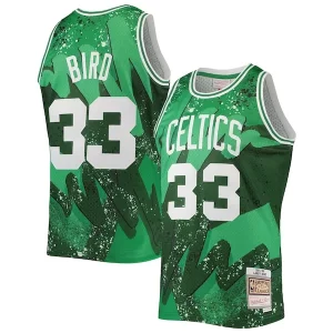Lussuoso Larry Bird Boston Celtics Hardwood Classics 1985/86 Hyper Hoops Swingman Jersey Kelly Green
