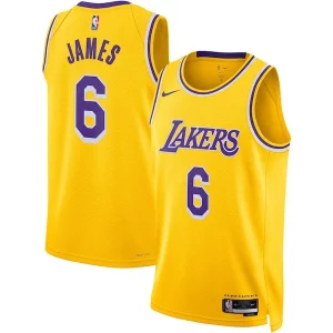 Lussuoso LeBron James Los Angeles Lakers Nike Unisex Swingman Jersey Icon Edition Gold