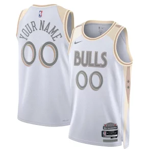 Lussuoso Resistente Bellissimo Chicago Bulls Nike Unisex 2024/25 Custom Swingman Jersey City Edition White