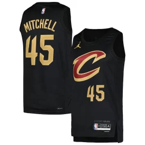 Lussuoso Robusto Donovan Mitchell Cleveland Cavaliers Jordan Brand Swingman Player Jersey Statement Edition Black