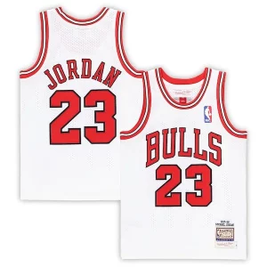 Lussuoso Robusto Michael Jordan Chicago Bulls Preschool 1997/98 Hardwood Classics Authentic Jersey White/Black/Red