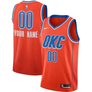 Lussuoso Sofisticato Meraviglioso Oklahoma City Thunder Jordan Brand Swingman Custom Jersey Statement Edition Orange