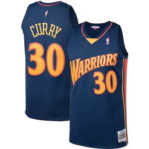 Lussuoso Sofisticato Versatile Stephen Curry Golden State Warriors 2009/10 Big & Tall Hardwood Classics Swingman Jersey Navy
