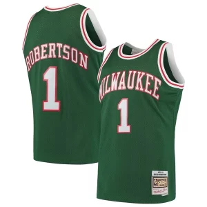 Magnifico Bellissimo Lussuoso Oscar Robertson Milwaukee Bucks 1971/72 Hardwood Classics Swingman Jersey Green