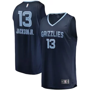 Magnifico Bellissimo Robusto Jaren Jackson Jr. Memphis Grizzlies Replica Fast Break Jersey Navy Icon Edition