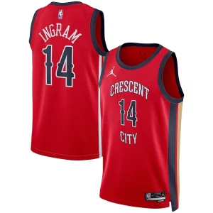 Eccezionale Bellissimo Fascinante Brandon Ingram New Orleans Pelicans Jordan Brand Unisex Swingman Jersey Statement Edition Red