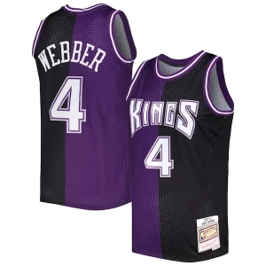 Magnifico Chris Webber Sacramento Kings Hardwood Classics 2000/01 Split Swingman Jersey Purple/Black