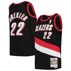 Magnifico Clyde Drexler Portland Trail Blazers Youth 1991/92 Hardwood Classics Swingman Jersey Black