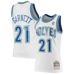 Cool Lussuoso Kevin Garnett Minnesota Timberwolves 1995/96 Hardwood Classics Swingman Jersey White