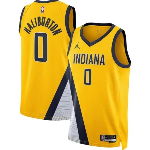 Sofisticato Tyrese Haliburton Indiana Pacers Jordan Brand Unisex Swingman Jersey Statement Edition Gold