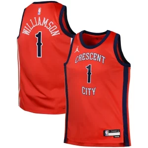 Magnifico Duraturo Zion Williamson New Orleans Pelicans Jordan Brand Swingman Jersey Statement Red