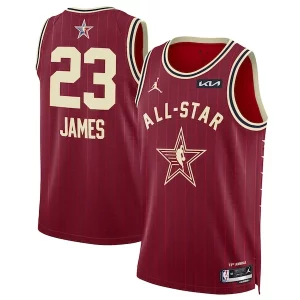 Magnifico Eccezionale LeBron James Jordan Brand Unisex 2024 NBA All Star Game Swingman Jersey Crimson