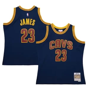 Magnifico Gorgeous Moderno LeBron James Cleveland Cavaliers 2015/16 Hardwood Classics Swingman Jersey Navy