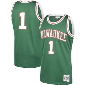 Magnifico Moderno Sofisticato Oscar Robertson Milwaukee Bucks 2001/02 Hardwood Classics Swingman Jersey Green