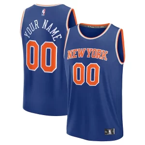 Ottimo Magnifico Lussuoso New York Knicks Custom Fast Break Jersey Blue Icon Edition