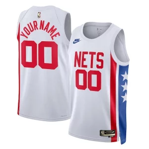 Magnifico Prestigioso Raffinato Brooklyn Nets Nike Unisex 2022/23 Custom Swingman Jersey Classic Edition White