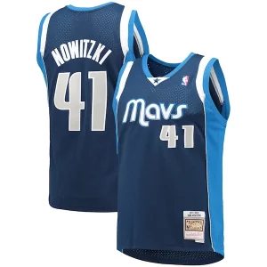Magnifico Prestigioso Versatile Dirk Nowitzki Dallas Mavericks 2011/12 Hardwood Classics Swingman Jersey Navy