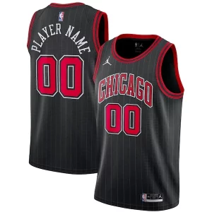 Magnifico Raffinato Chicago Bulls Jordan Brand Swingman Custom Jersey Statement Edition Black