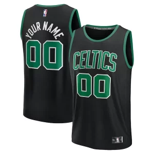 Meraviglioso Moderno Boston Celtics Youth Custom Fast Break Jersey Black Statement Edition/Kelly Green/White