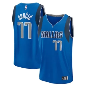 Fascinante Ottimo Luka Dončić Dallas Mavericks Fast Break Replica Player Jersey Icon Edition Blue