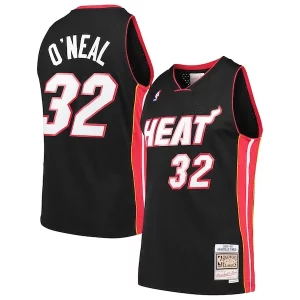 Meraviglioso Carino Shaquille O'Neal Miami Heat Hardwood Classics Swingman Jersey Black