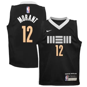 Meraviglioso Classico Ja Morant Memphis Grizzlies Nike Preschool Swingman Replica Jersey City Edition Black