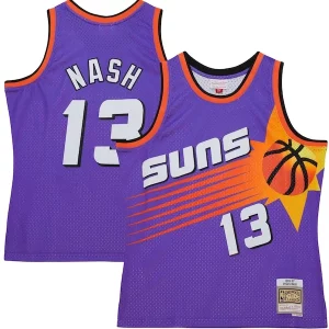 Meraviglioso Duraturo Elegante Steve Nash Phoenix Suns Hardwood Classics 1996/97 Tropical Swingman Jersey Purple