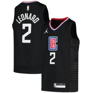 Meraviglioso Kawhi Leonard LA Clippers Jordan Brand Youth 2020/21 Swingman Player Jersey Black Statement Edition