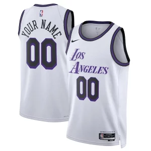Meraviglioso Los Angeles Lakers Nike Unisex 2022/23 Swingman Custom Jersey City Edition White