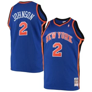 Meraviglioso Magnifico Larry Johnson New York Knicks 1998/99 Big & Tall Hardwood Classics Swingman Jersey Blue