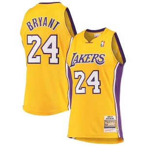 Meraviglioso Men's Los Angeles Lakers Kobe Bryant Gold Hardwood Classics 2008 09 Authentic Jersey
